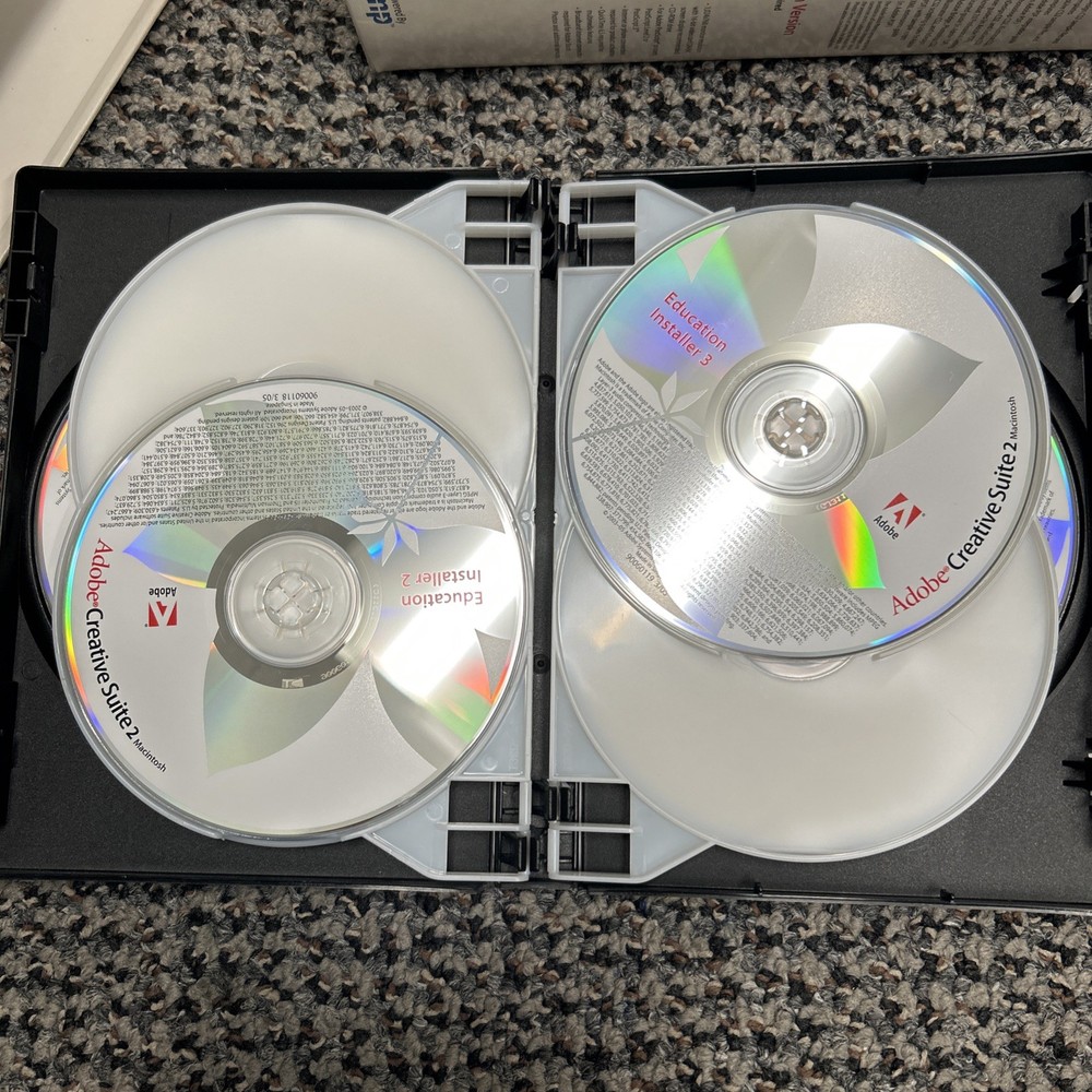 Adobe Creative Suite 2 CS2 Premium (Mac) - Full 6-Disc Set (with Serial Number)