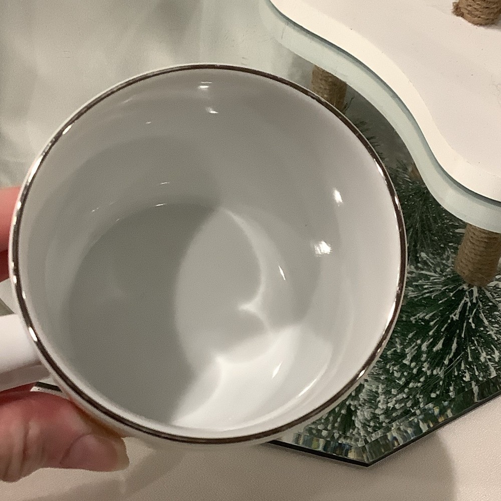 Pottery Barn Blitzen Reindeer 4” Mug