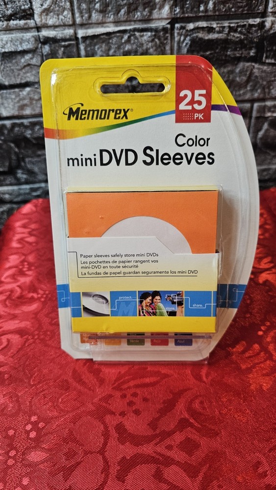 Memorex Multi-Color Mini DVD Or GameCube Sleeves