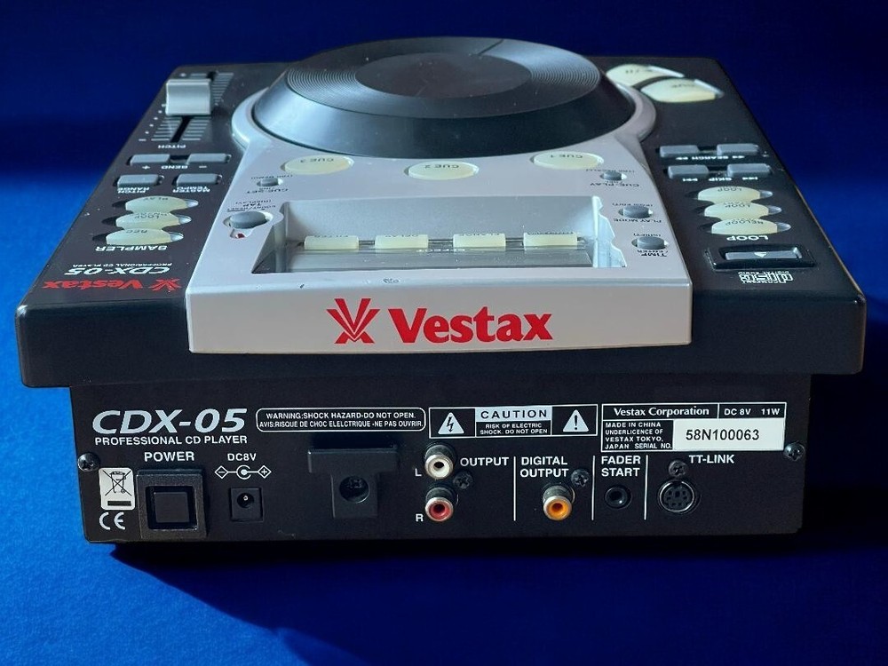 Vestax CDX-05 Professional Turntable Mixing CD Player Tested/working