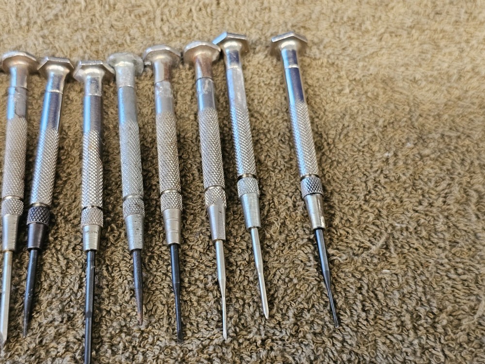 20 Moody Precision Screwdriver Mini Driver Bit Flat Head Set Changeable Tips USA