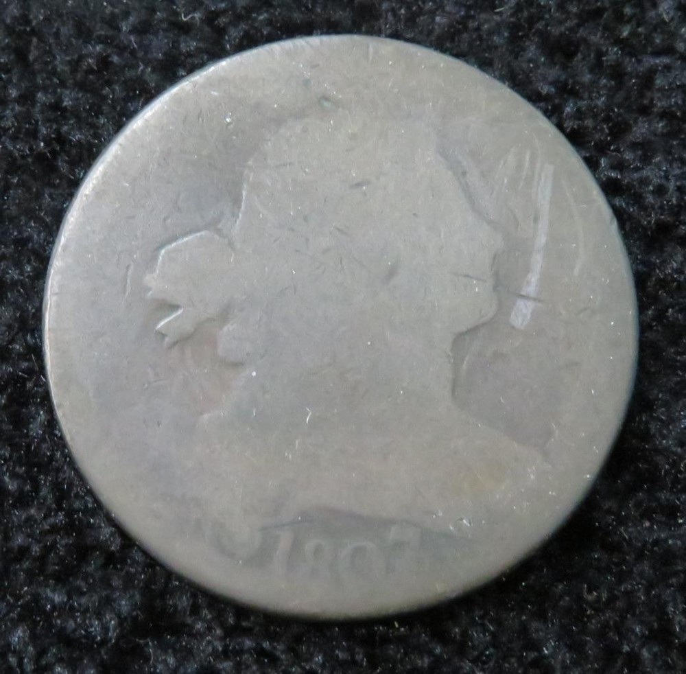 1807 Draped Bust Large Cent * Well Circulated * 5761