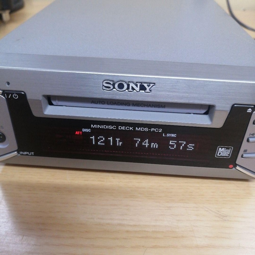 Sony MDS-PC2 MD Deck Mini Disc Player Simple operation confirmed AS-IS