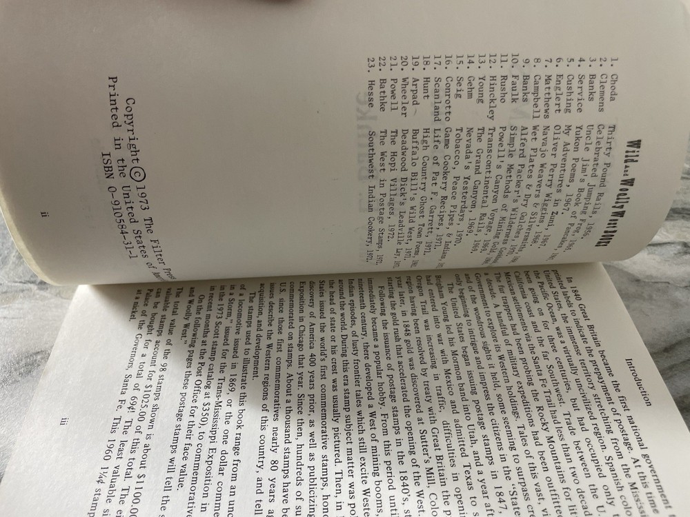 The West in Postage Stamps Edwin & Nancy Bathke 1973