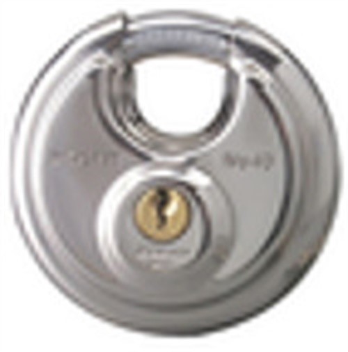 Master Lock 40DPF Disk-Shaped High-Security Shielded Padlock 2-3/4 in.