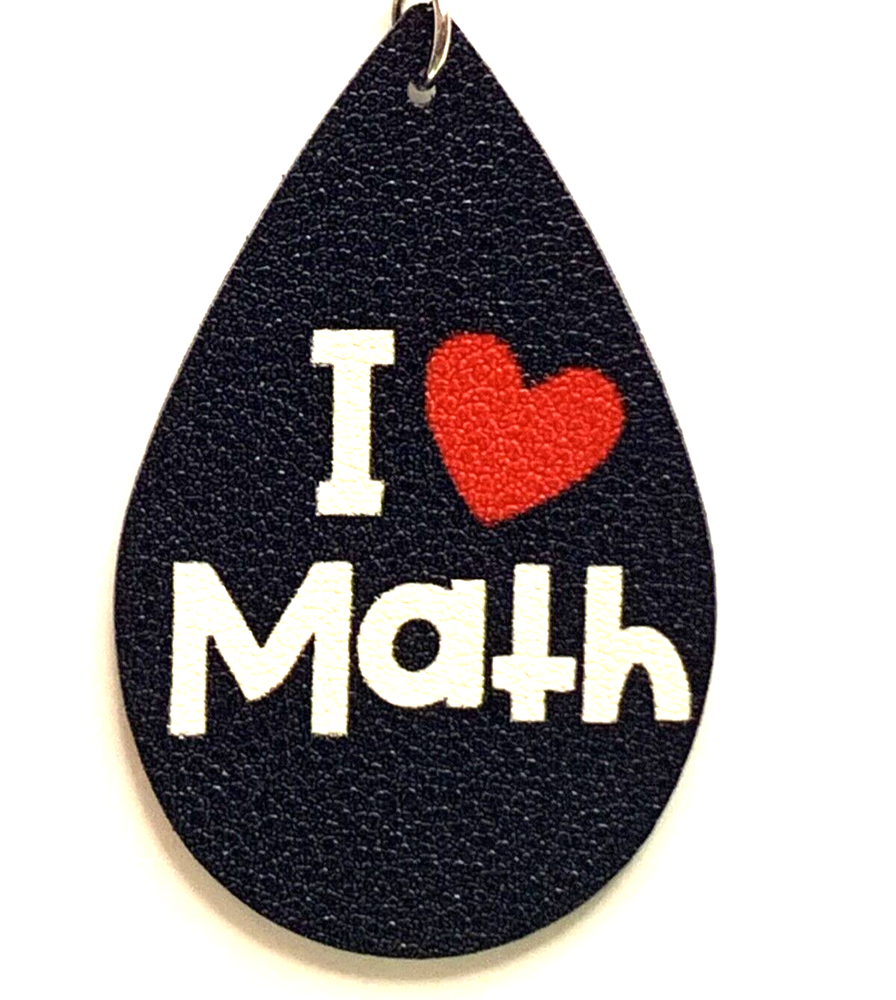 Math Earring, Teacher Earring, Back to School, Educator Earring, Gift Idea, Math