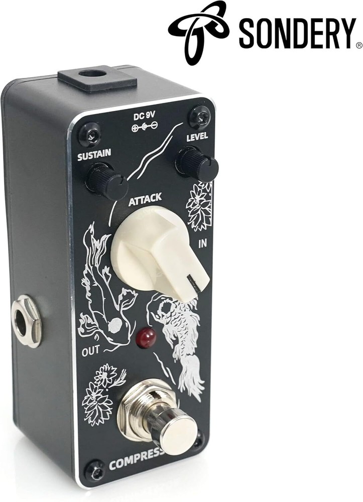 Classic Analog Guitar Compressor Effect Pedal True Bypass Mini Size Big Sound