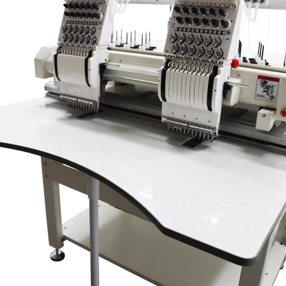 2-head Automatic Computerized Embroidery Machine W/ LCD Touch Screen 12 Needles