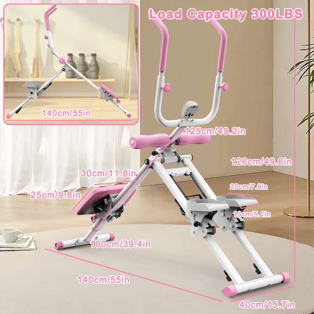 Multifunctional 2-In-1 Stair Stepper Ab Workout Machine