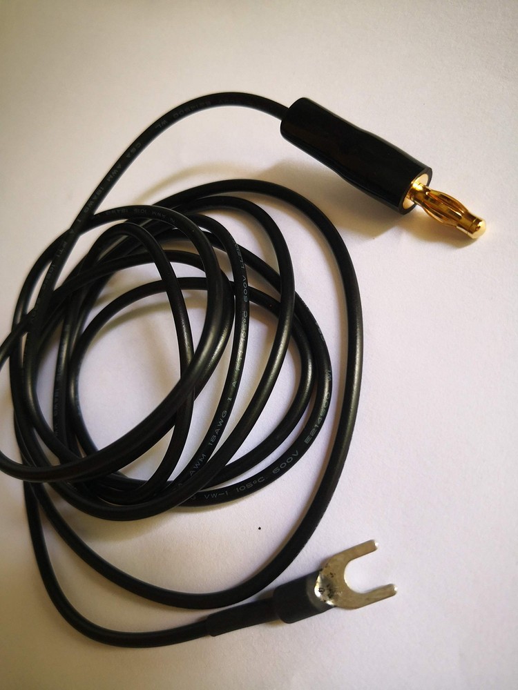 Custom 6ft Ground Wire Plug for Technics SL Turntables B92 B250 B921A