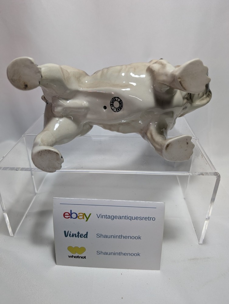 Large Ceramic Bulldog Figurine