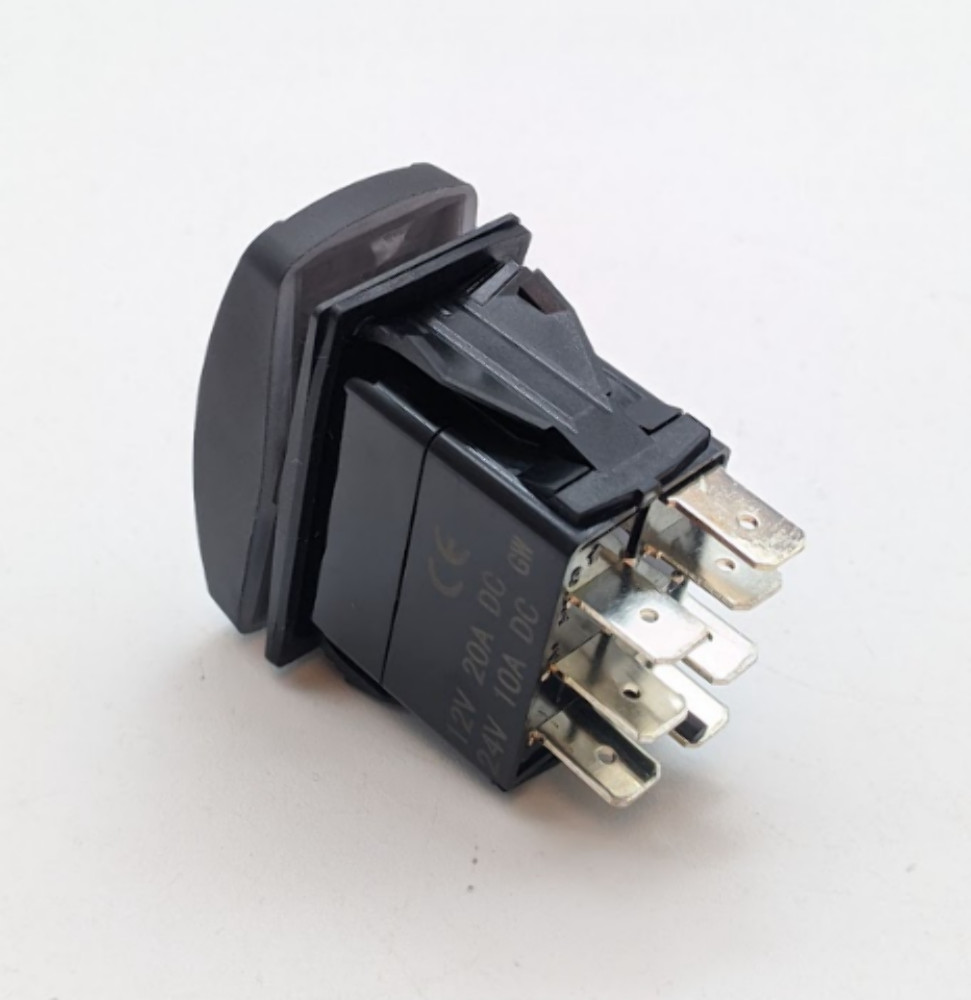 FPW 12V/24V 20A/10A DC Multi-Function Green/White LED Switch [QTY 2]