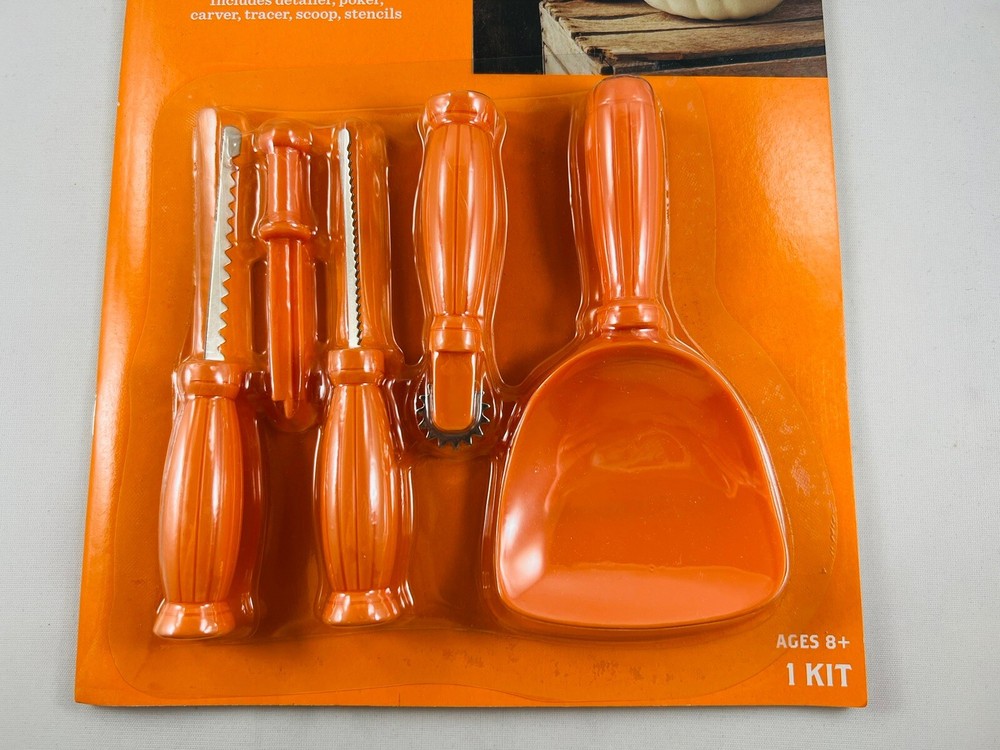 Hyde & Eek! Pumpkin Carving Kit, 8 Stencils, 5 Tools