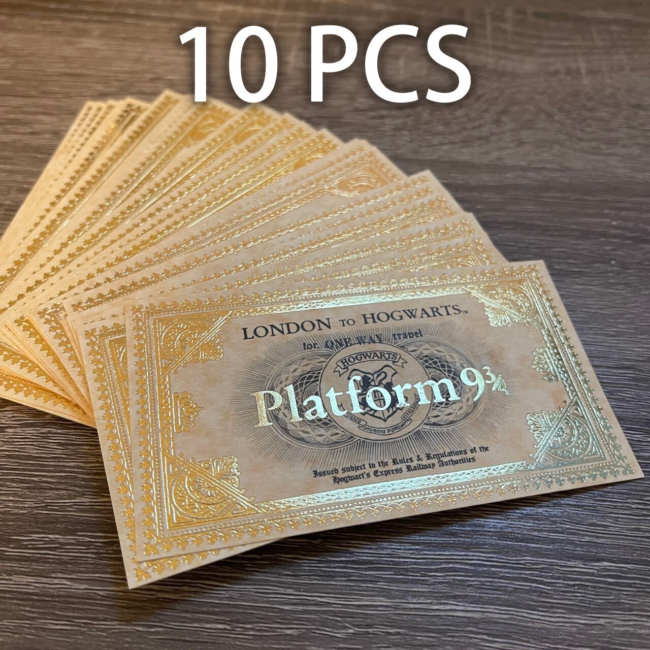 Promotional 10-PACK Harry Potter Hogwarts Express Platform 9 3/4 Ticket Gifts