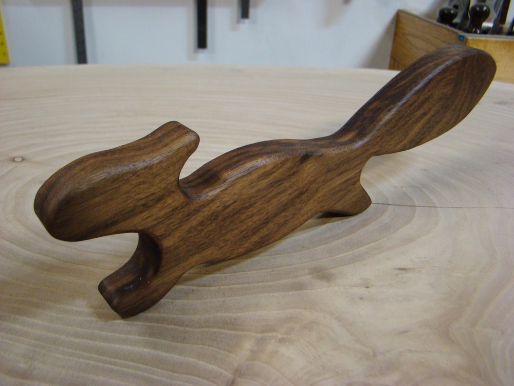Handmade WALNUT Oven Squirrel
