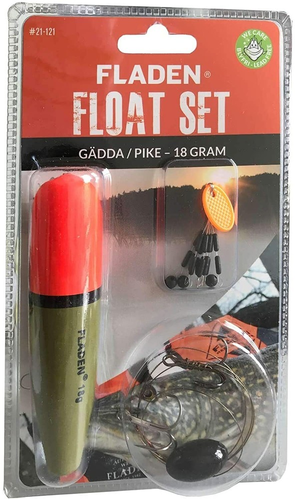 3 x Assorted Pike Fishing Float Kit sets Including Trace and hooks Fladen