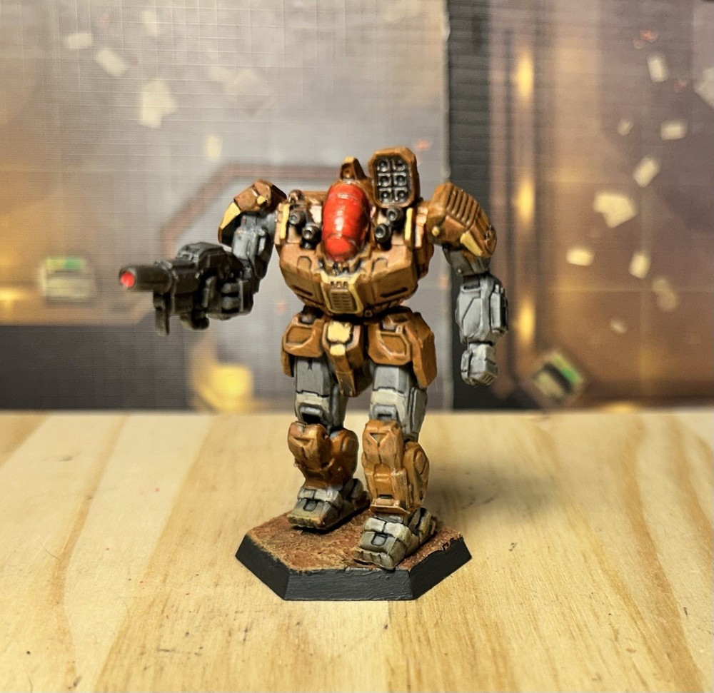 Battletech Battlemaster Mech *painted* Alpha Strike, Clan Wolf