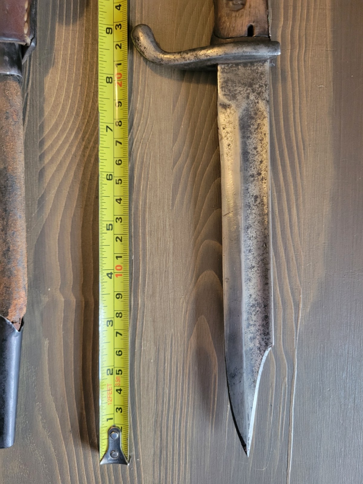 UNIQUE! Modified WWI German Butcher Blade Bayonet/Fighting Knife w/Sheath!