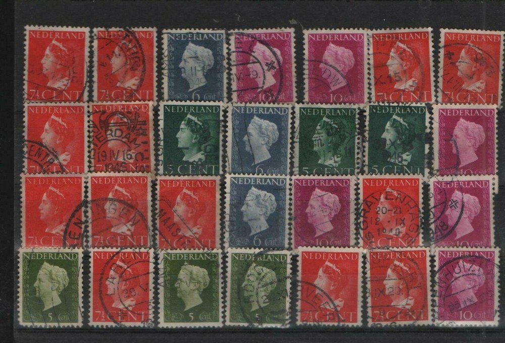 27 x old Netherlands stamps (c25)
