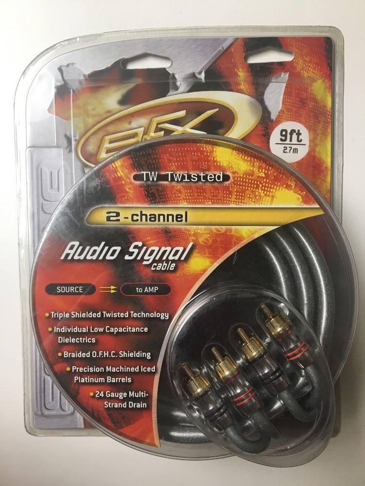 Scosche TWisted RCA Cable- 2 Ch - 9 ft