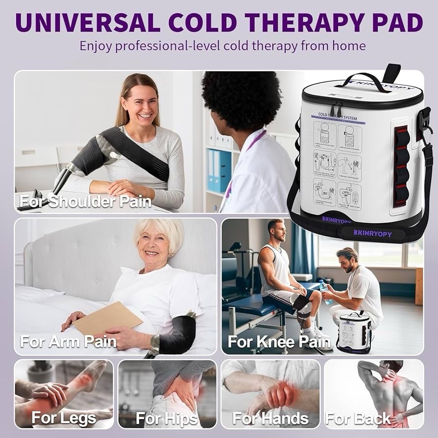 Cold Therapy Machine Programmable Timer, Portable Ice Machine Knee After Surgery
