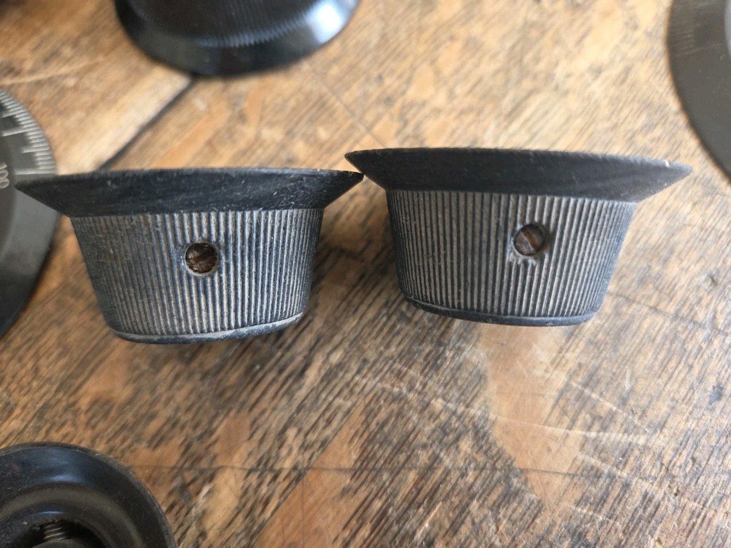 Vintage Lot Of Radio Tuning Condensers, Rheostats, Knobs Etc. Early Radios