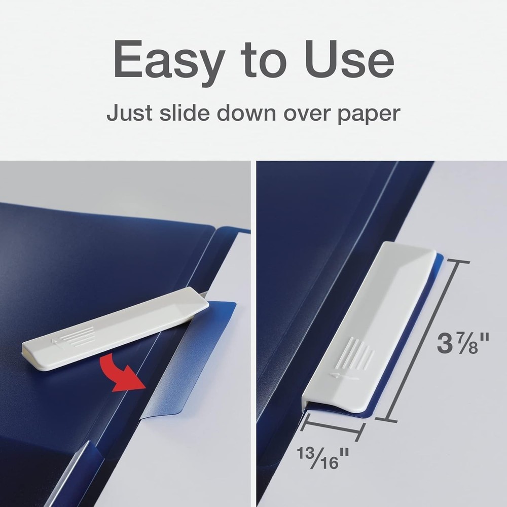 Report Cover 3 Pack Swing Clip 2 Pockets Panel Sticky Note Reminders Assorted