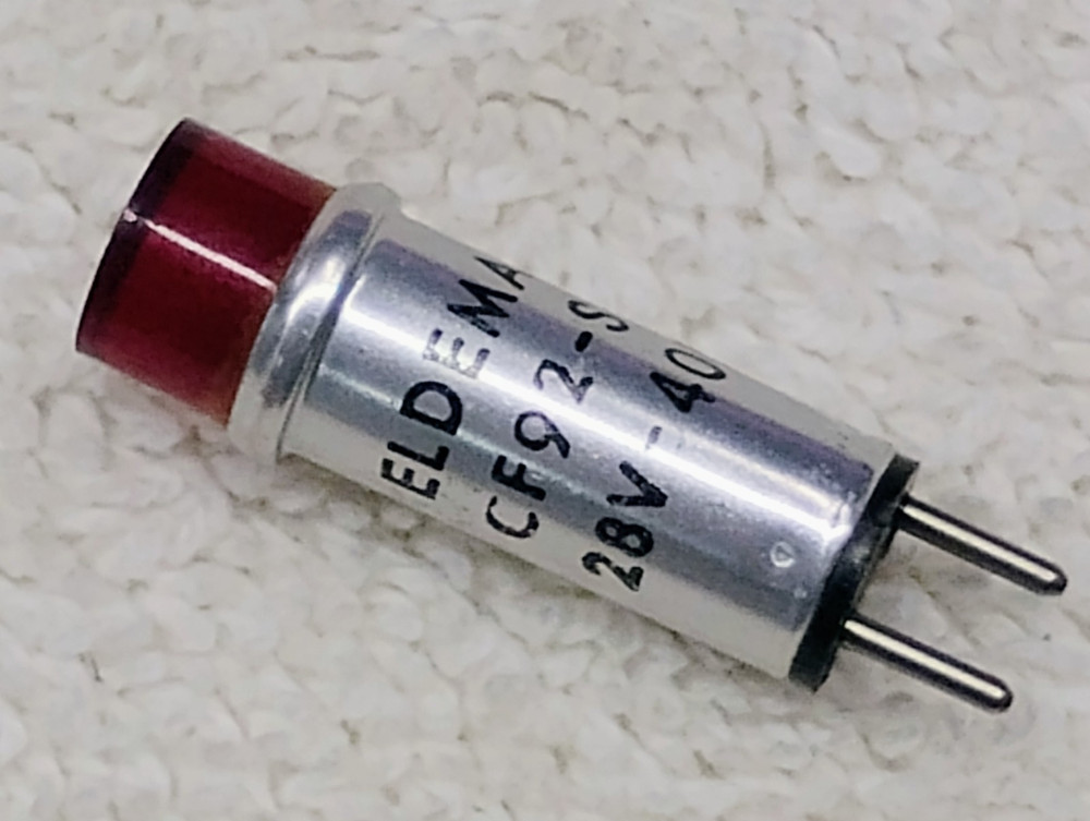 RED 28V Lamp C-Lite Miniature Indicator Warning Limit Dash Panel Light CF-92