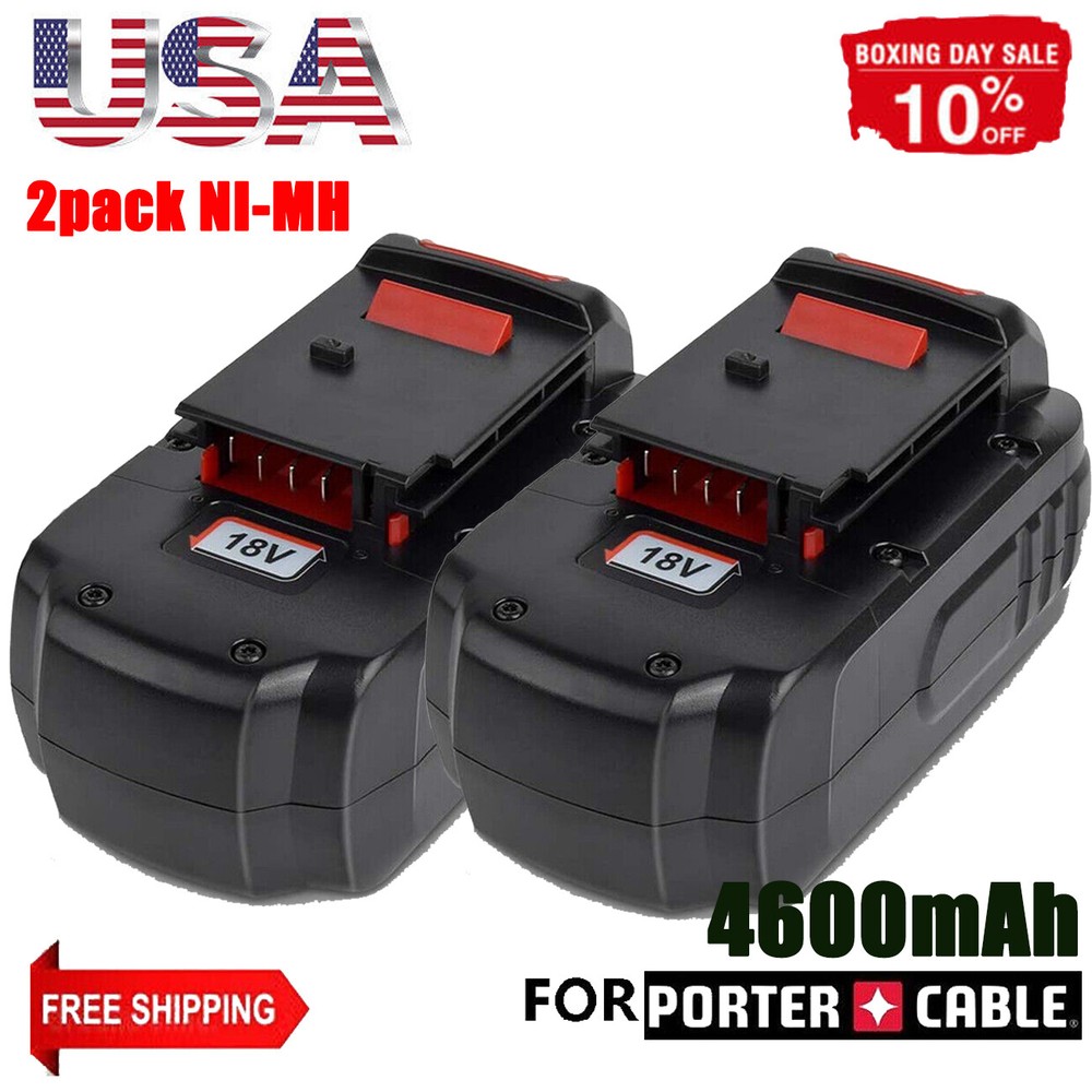 2Pack 18V Battery for Porter Cable 18 Volt PC18B PC18BL PC18BLX Tool