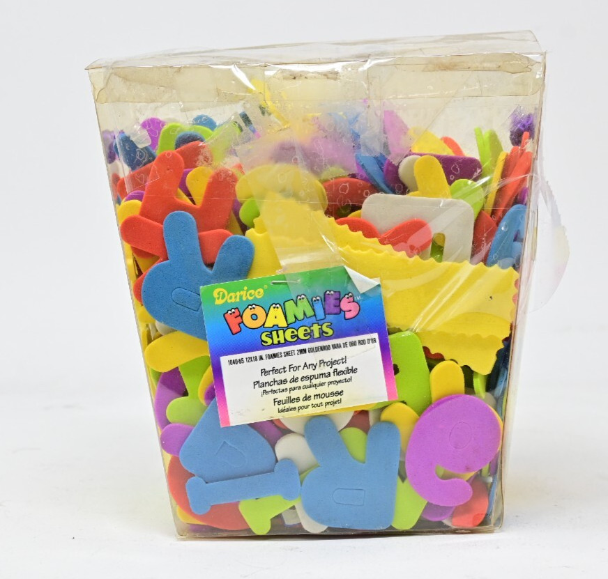 Foamies Sheets Letters 6 Oz.