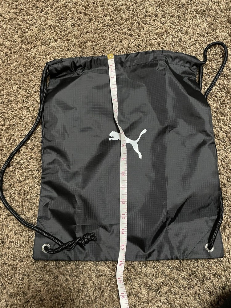 Black Puma drawstring bag Forever Faster