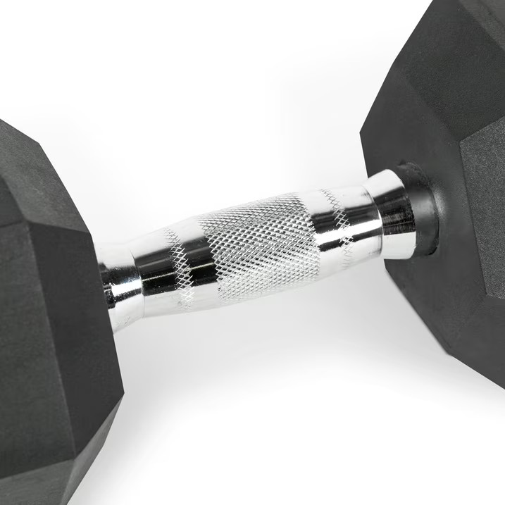CAP Barbell, 15lb Rubber Hex Dumbbell, Single