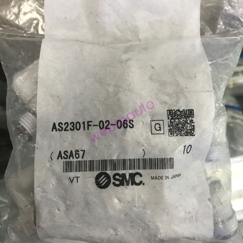 10pcs SMC AS2301F-02-06S W/ONE-Touch Fitting, Speed Controller New ✦KD