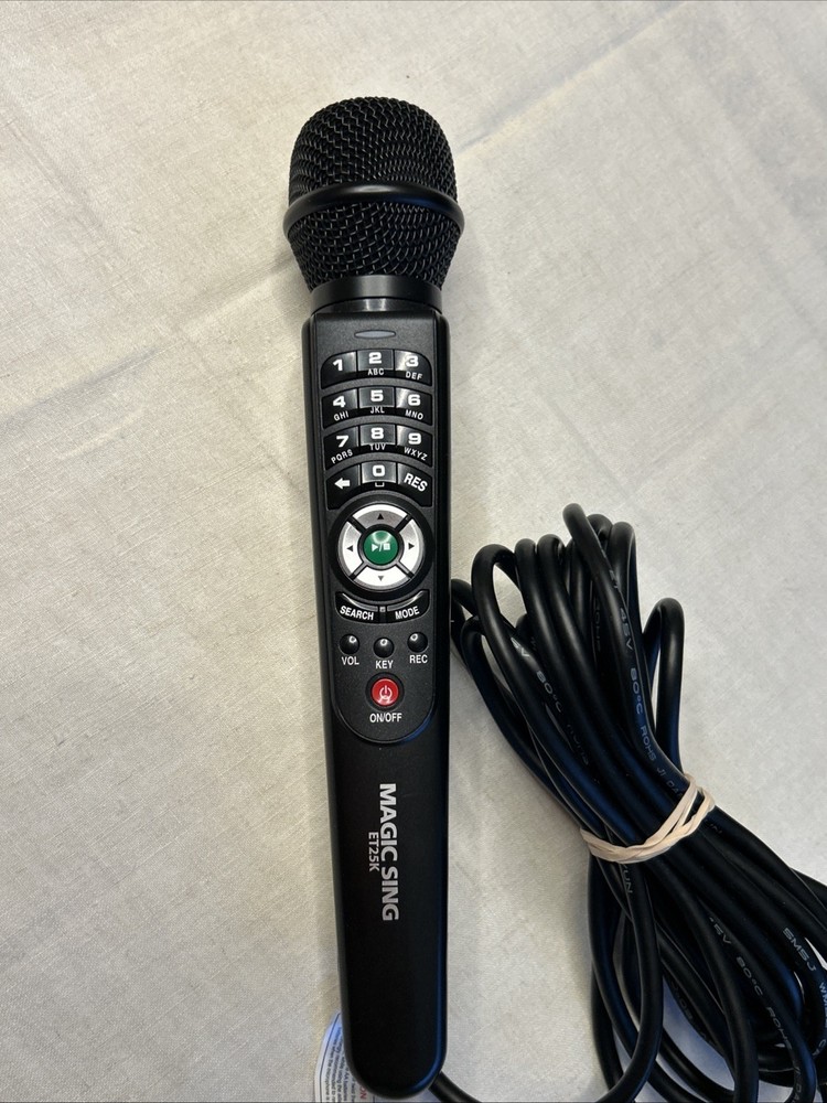 Magic Sing ET25K Karaoke Videoke Microphone Hardwired Mic Replacement