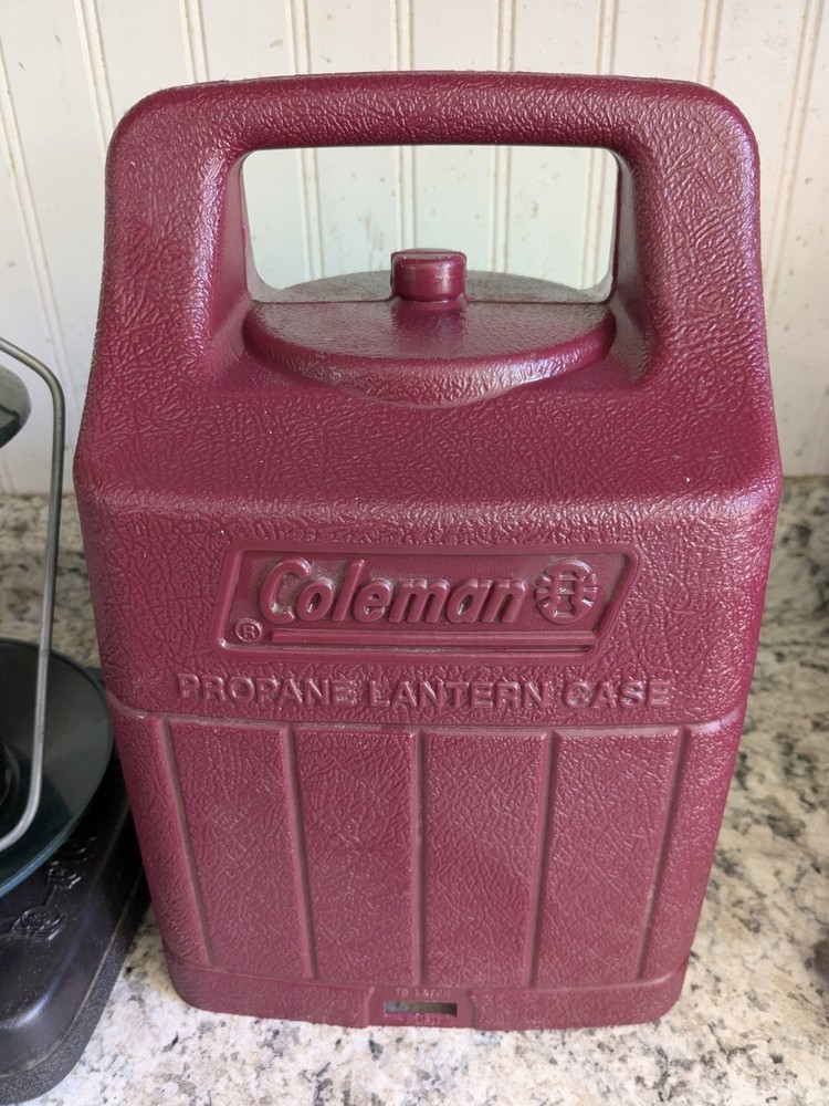Coleman Electronic Ignition Propane Lantern Model 5154 & Case Double Mantle Lite