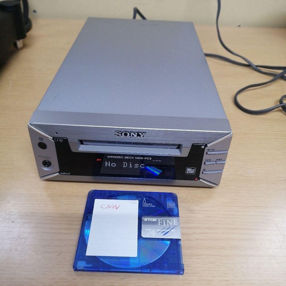 Sony MDS-PC2 MD Deck Mini Disc Player Simple operation confirmed AS-IS