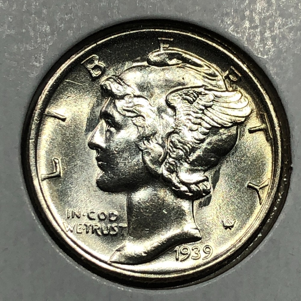1939-S  Uncirculated Mercury Silver Dime -  #19740