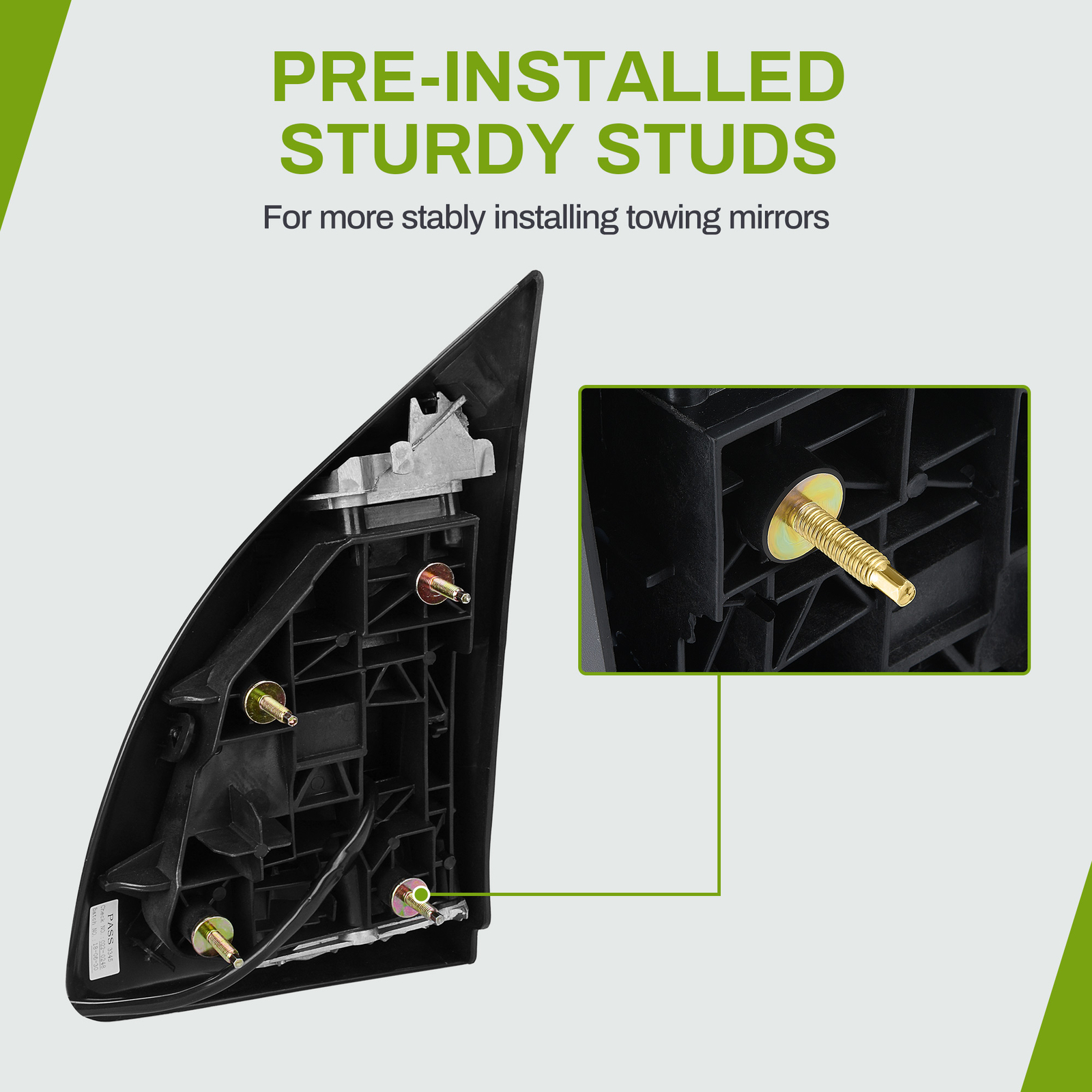 Passenger Side Mirror for 2008-2016 Ford F250 F350 F450 Super Duty Power Heated