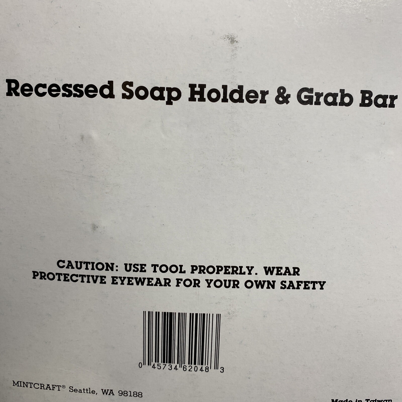 MINT CRAFT BRASS PLATED RECESSED SOAP HOLDER AND GRAB BAR