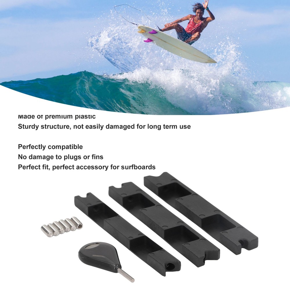 3pcs Professional Plastic Surfboard Fin Box Converter For FUTURE