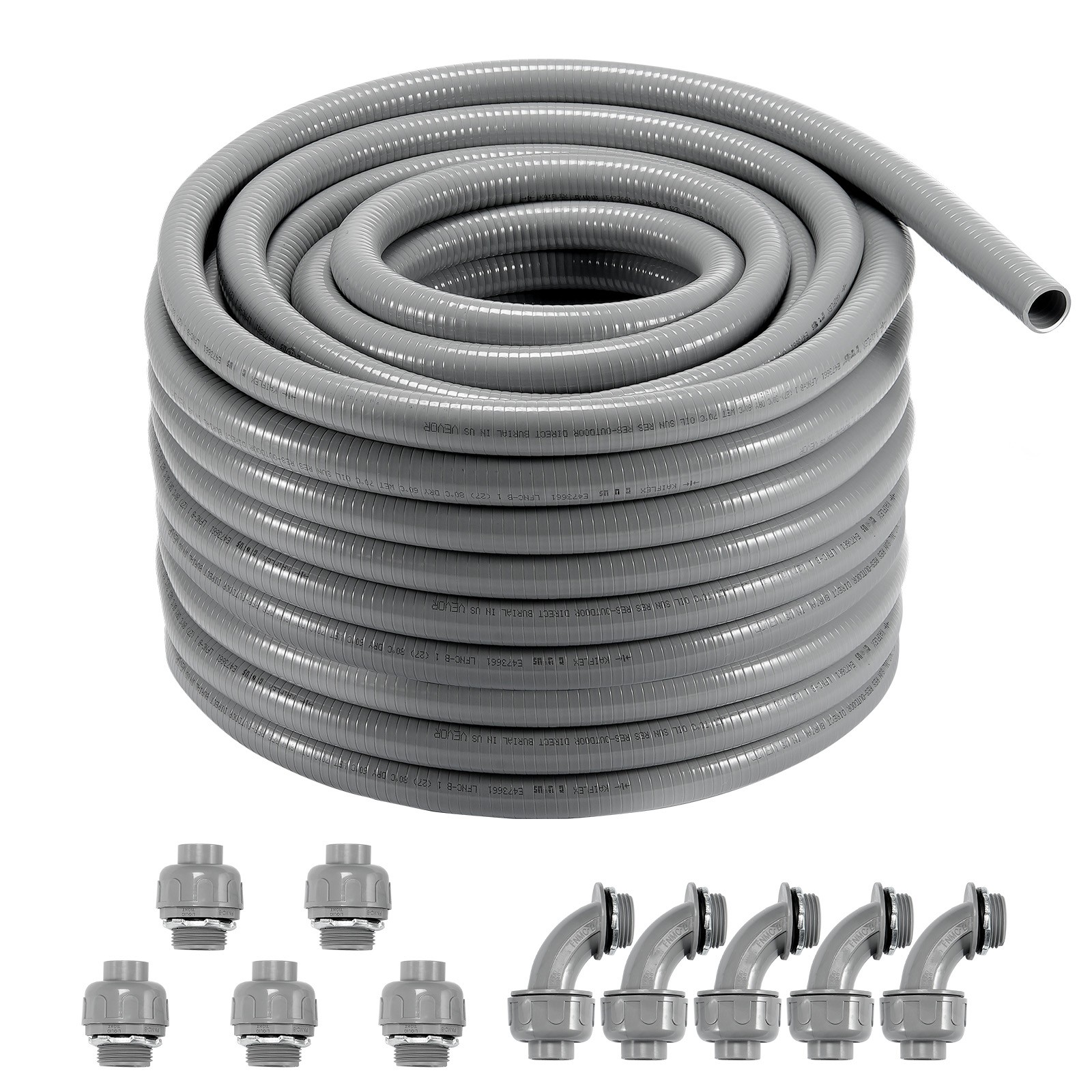 1 in Flexible Liquid-Tight Electrical PVC Conduit Non-Metallic IP65 100FT