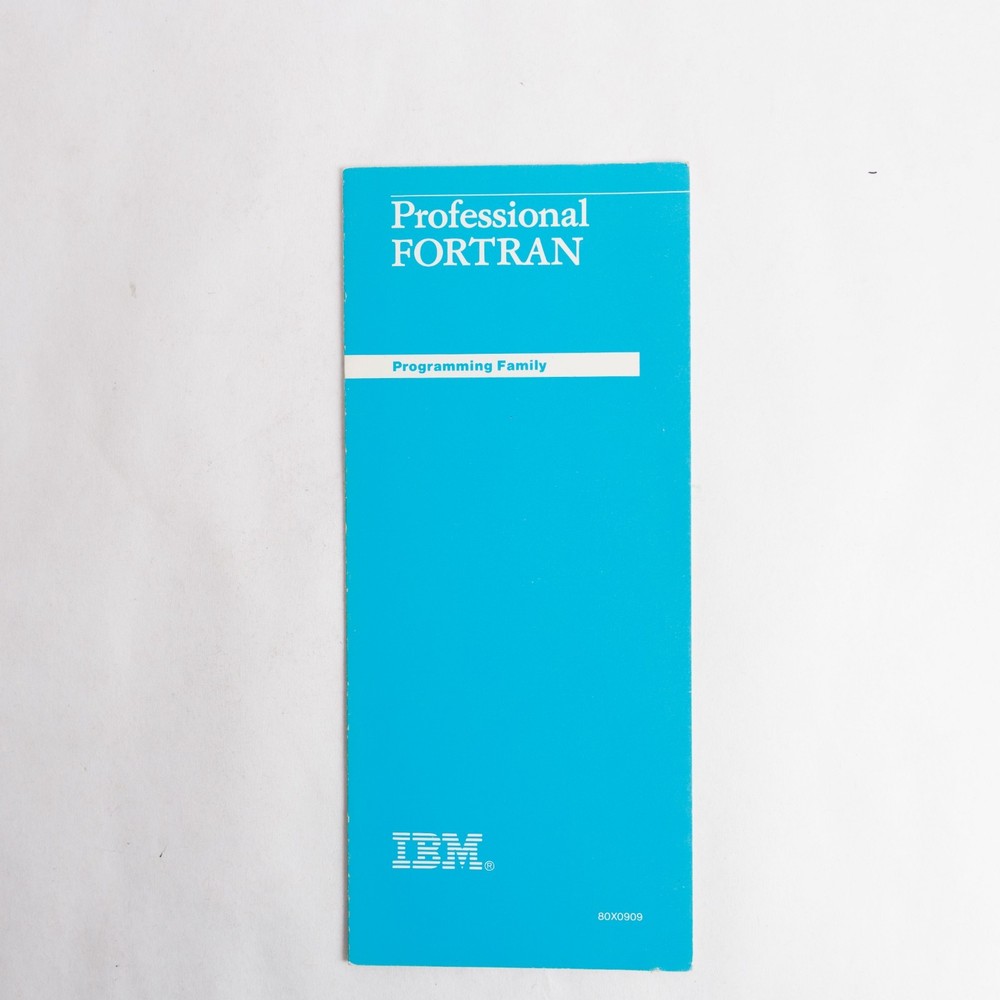 IBM Fortran Reference Summary Pamphlet Booklet Guide