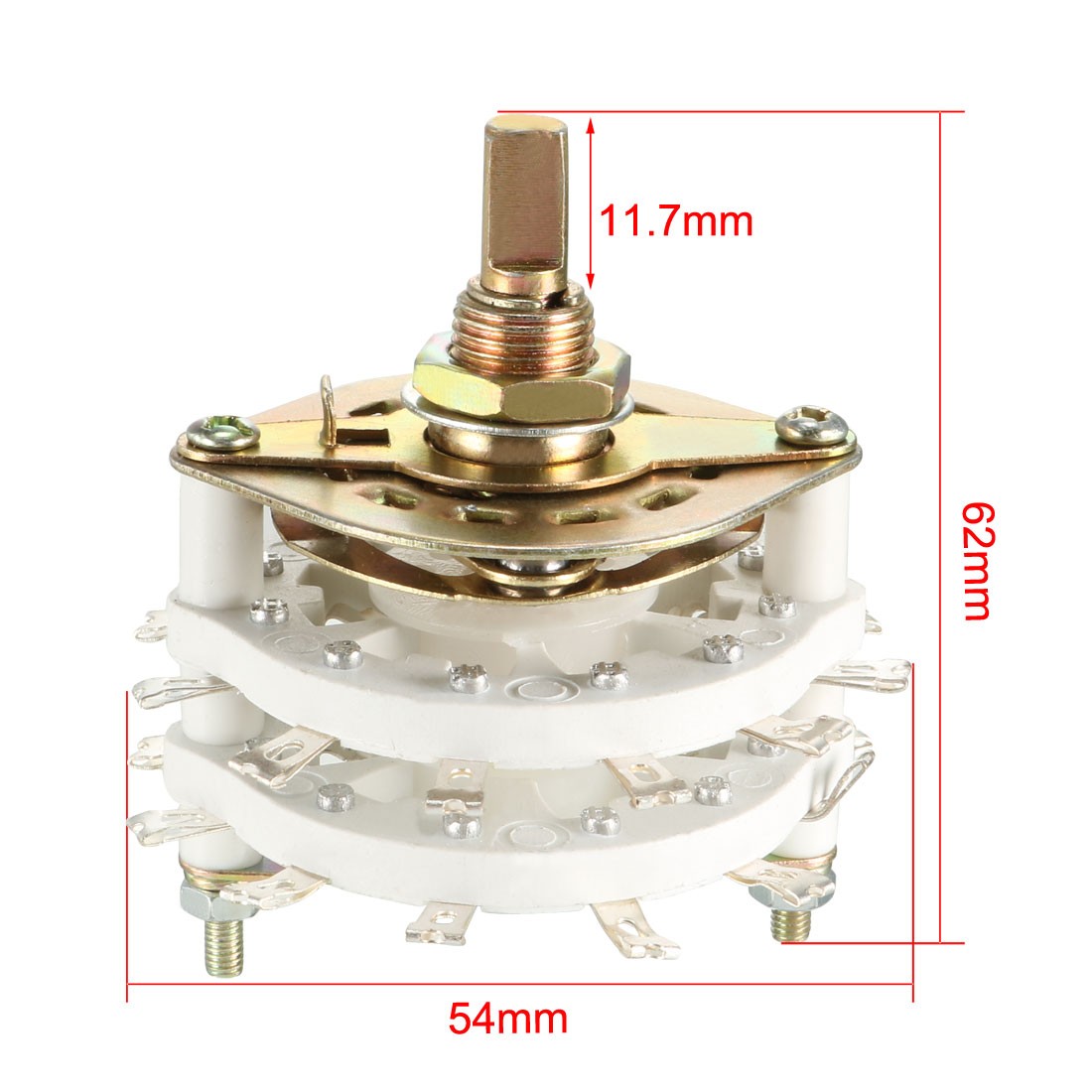 P5T 4 Pole 5 Position 2 Deck Switch Selector Band Channel Rotary