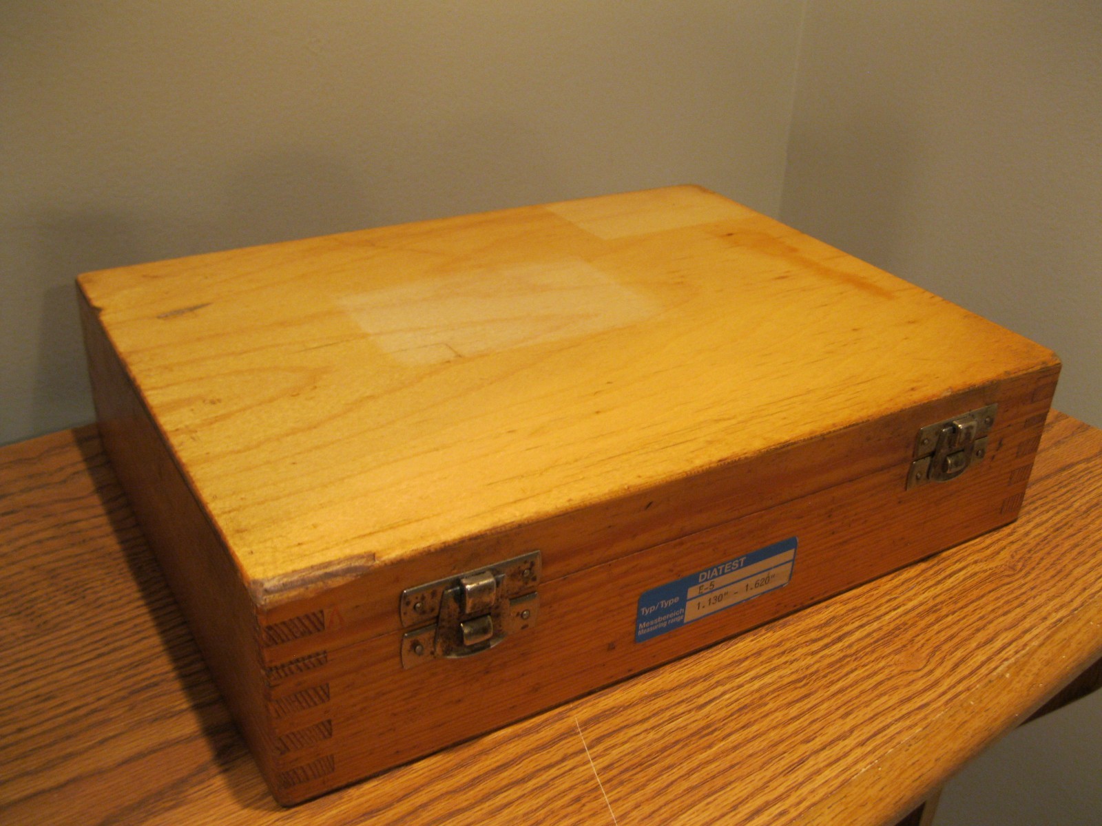 DIATEST THRU HOLE BORE GAGE 1.130-1.620 WITH 2 RINGS MACHINIST TOOLS