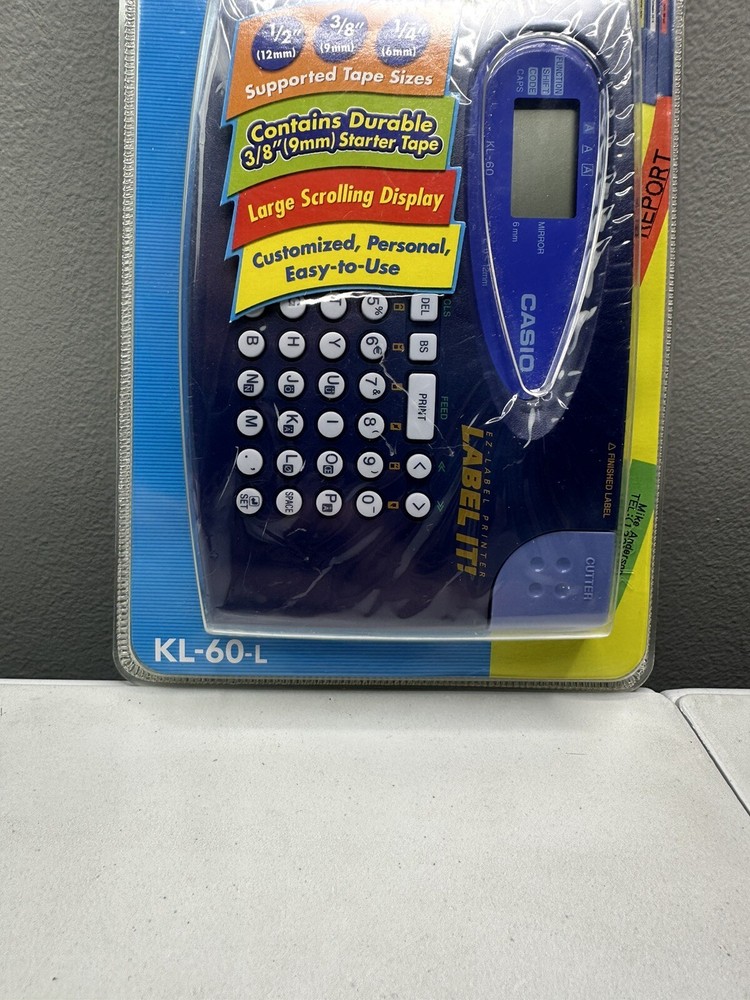 Casio KL-60L Label Maker Thermal Printer New In Box Sealed