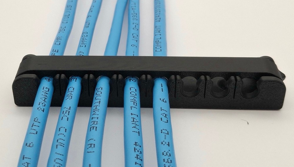 8-Wire Ethernet Cable Comb – Cable Organizer - 5 pk