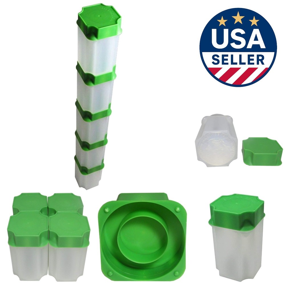 10 American Silver Eagle Coin Tubes - Portable, Stackable & Secure Storage