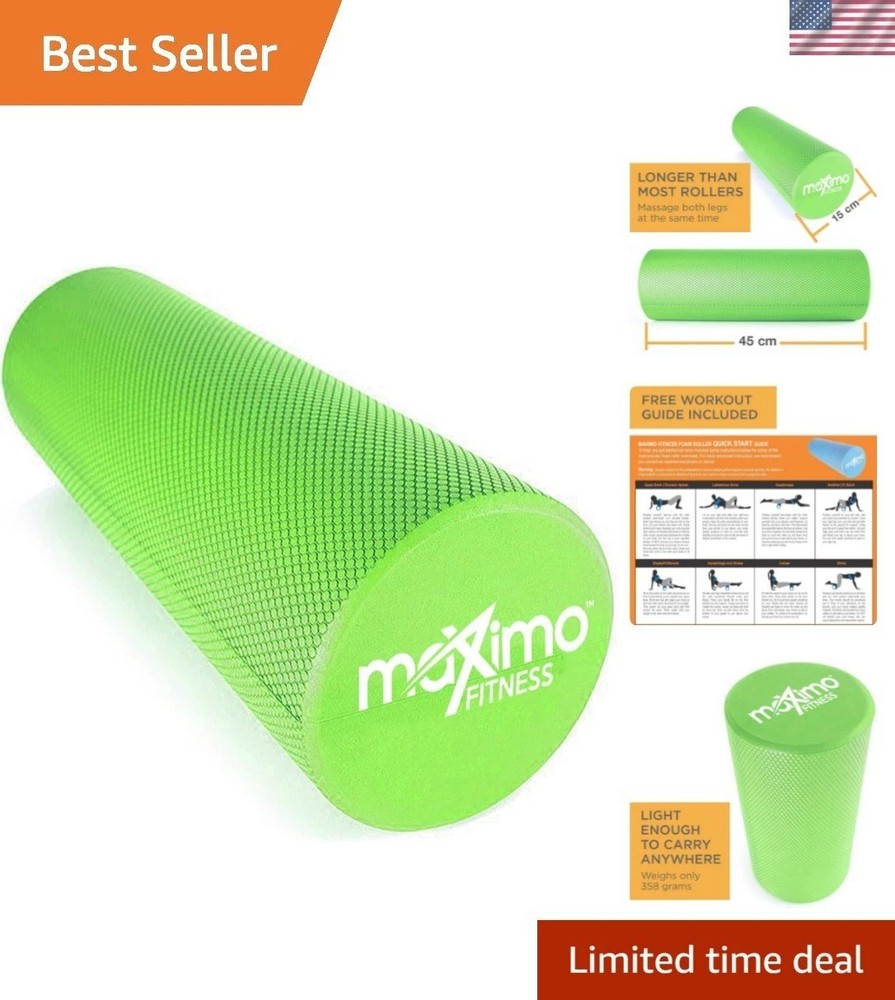 Foam Roller - High Density Exercise Roller for Trigger Point Self Massage, Mu...