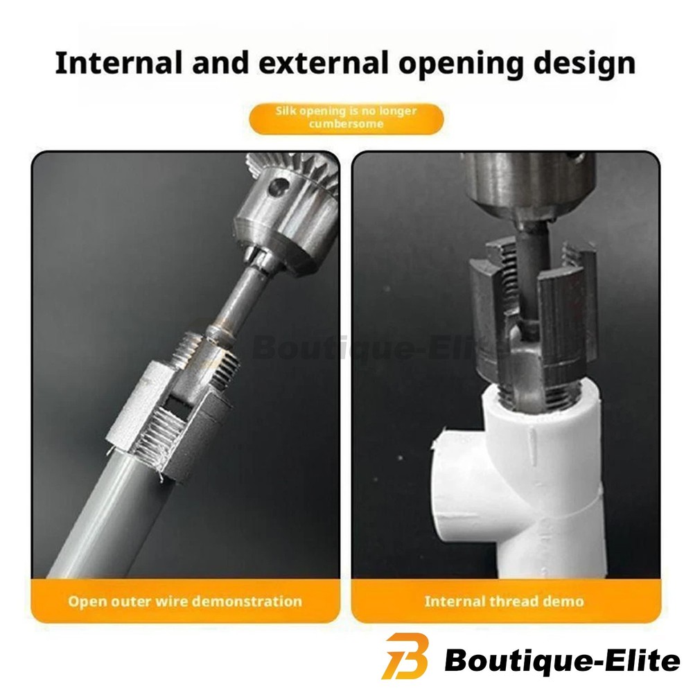 NEW PVC Pipe Threader Kit Integrated Internal & External Pipe Threading-Tool