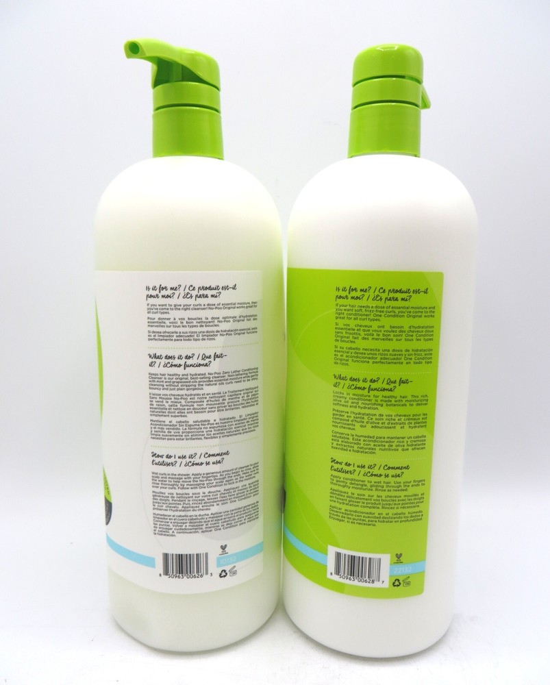 DEVACURL NO POO ORIGINAL CLEANSER / ONE CONDITION 32 OZ Duo!